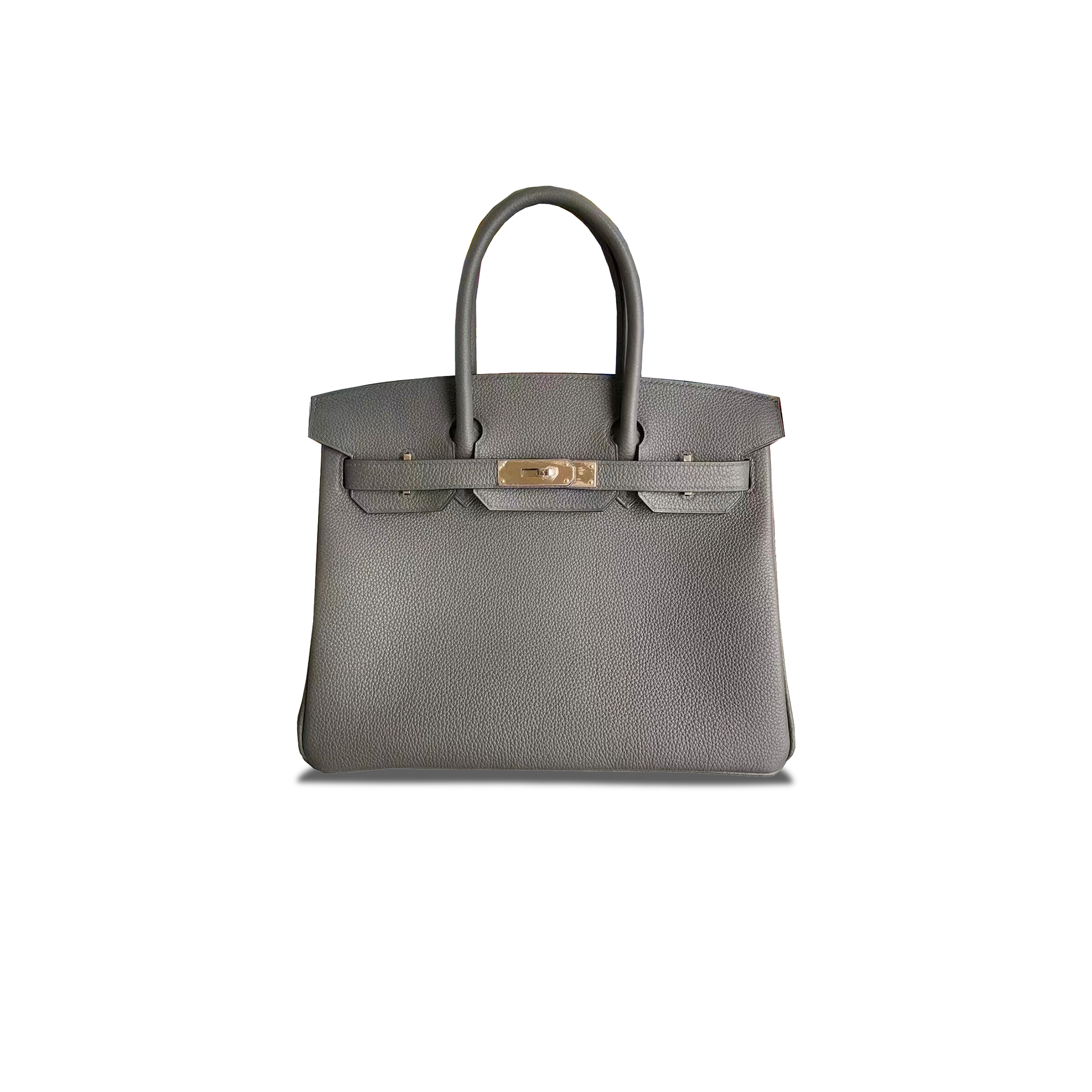 HERMES MASTER BIRKIN 30 TOGO LEATHER CUMULONIMBUS GRAY GOLD BUCKLE BAG 25062355 (30*20*13cm)